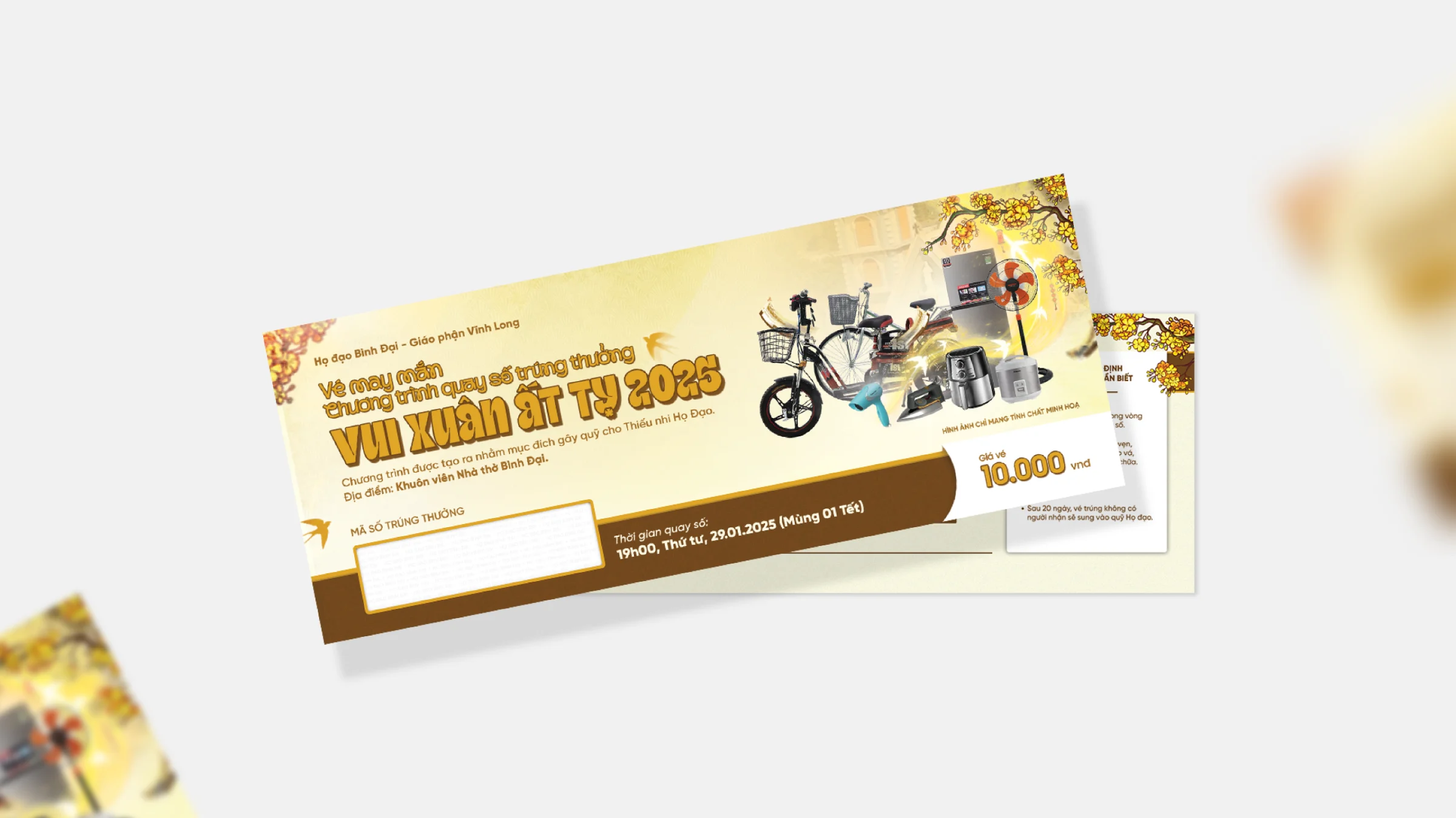 Vé số Công Giáo xứ Bình Đại – Mừng xuân 2025